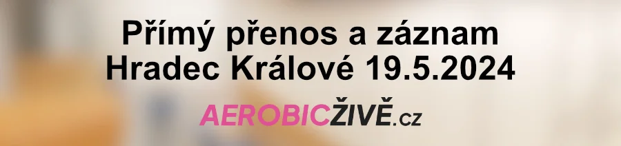 Pm penos tvrtho kola soute v pdiovch skladbch Bohemia aerobic tour 2024 ze sporotvn haly Tebe v Hradci Krlov.